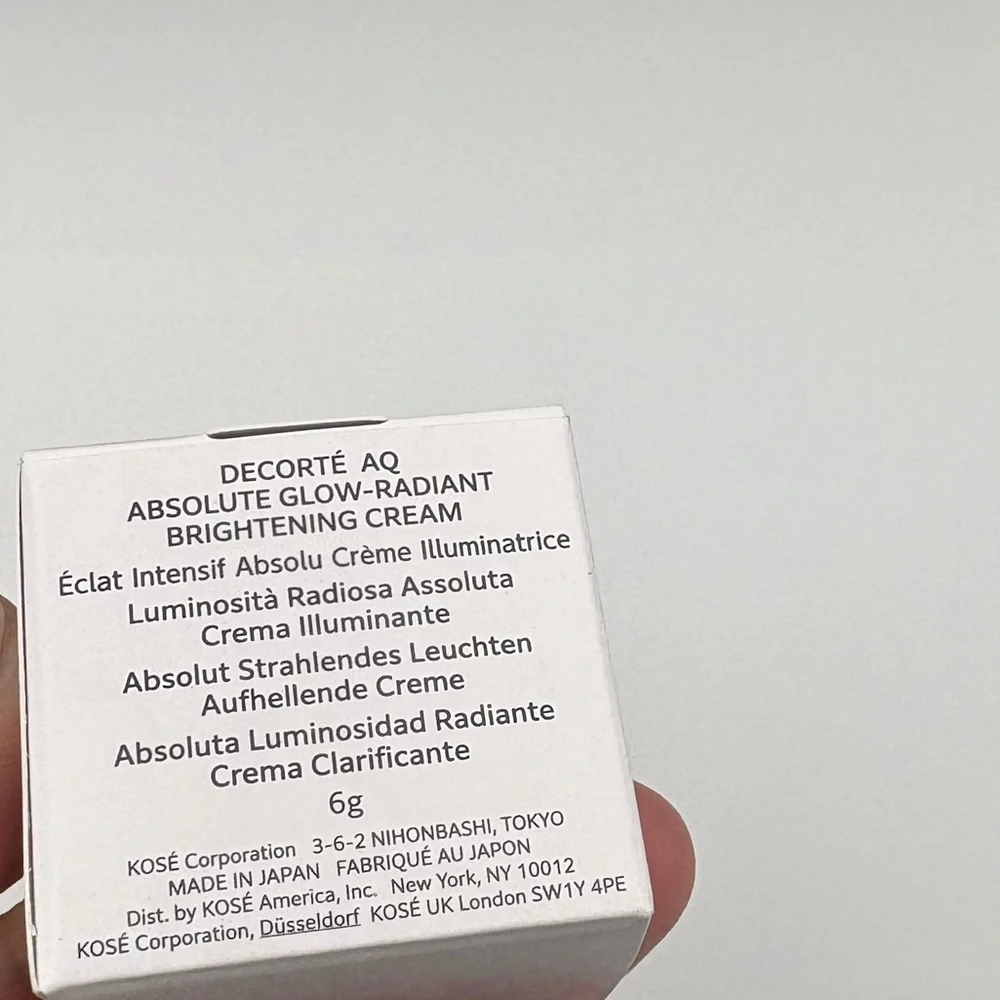 AQ Absolute Glow-Radiant Brightening Cream 6ml-.21oz